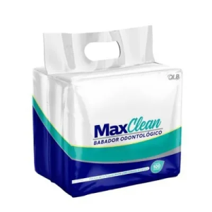 Babador Descartavel Branco com 100 unidades - Max Clean